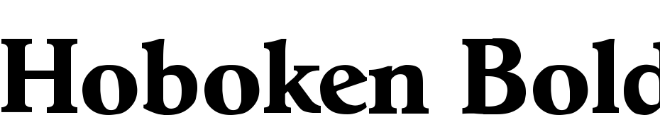 Hoboken Bold cкачати шрифт безкоштовно